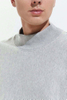 OEM Manufacturer Custom Men Cotton French Terry Blank Oversized Mock Neck Sweatshirt Pullover Hoodies