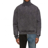 OEM Manufacturer Custom Cotton Vintage Washed Fade High Collar Oversized Snow Washed Sweatshirt For Men