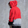 OEM Manufacturer Wholesale Custom Two Tone Colorblock Blank Pullover Fleece No Brand Name Oversized Hoodies For Men