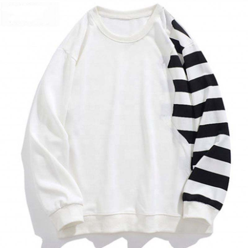 OEM Manufacturer Customized Stripe Casual Custom Sweatshirt Plus Size Hoodies Men Hoodies
