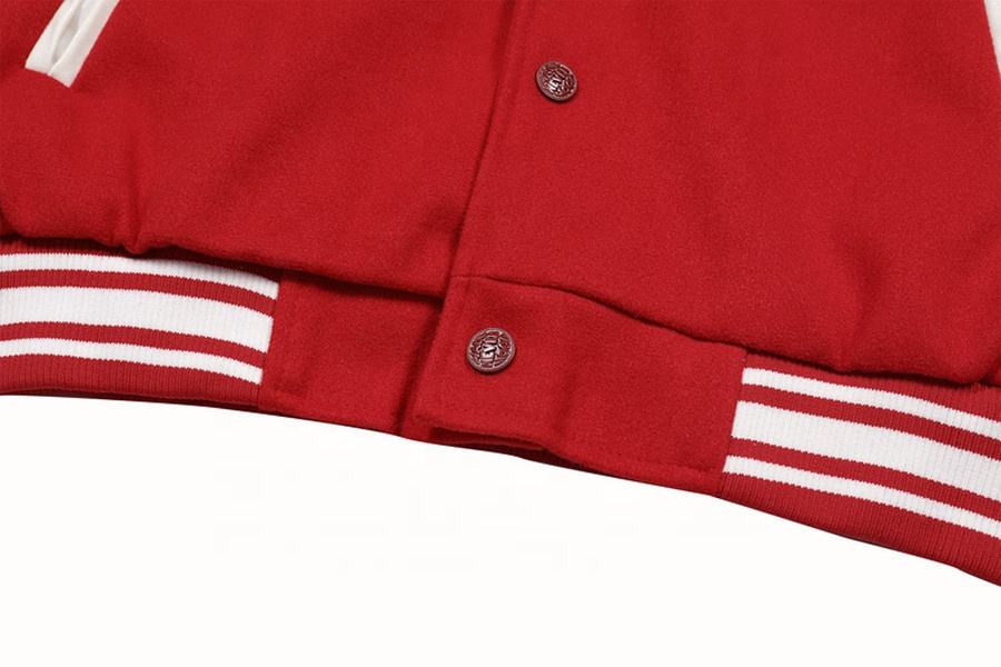 Oem Manufacturer Custom Men's Robot Patterned Towel Embroidered Loose Baseball Jacket