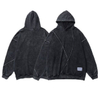 Custom Men Oversized Acid Wash Contrast Stitch Hoodie