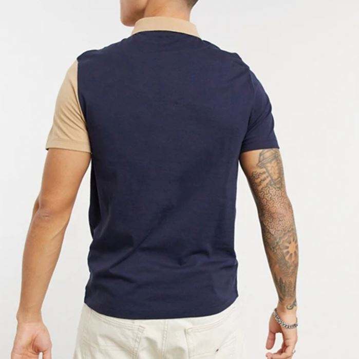 Hot sælgende golf poloskjorter til mænd Kortærmede farve Nlock Ribbede manchetter Mænd Polo T-shirt
