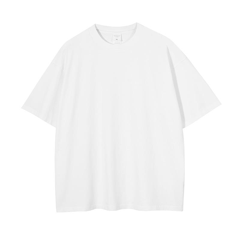 Camisetas pesadas llanas de encargo personalizadas al por mayor lavadas en blanco para hombre del vintage de 250 G/Mm