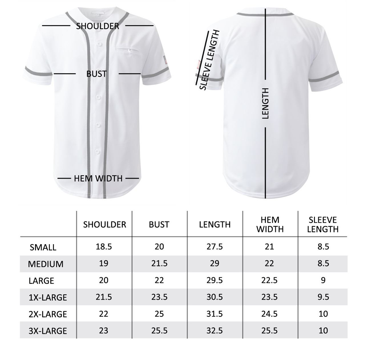 American blank buttoned baseball jersey