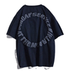 Anpassade män 100% bomull överdimensionerad pufftryck t -shirt
