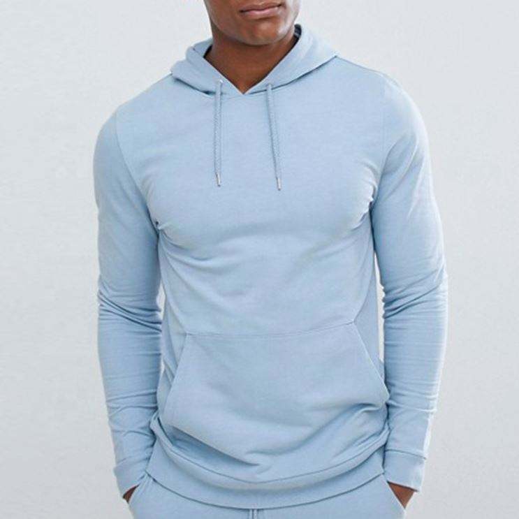 Wholesale Sweat Suits Custom Logo Muscle Hoodie Skinny Joggers