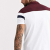 맞춤형 남성 컬러 블록 Zip Placket Cotton Polo T 셔츠
