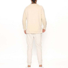 High Quality Cargo Pants Solid Color Elastic Drawstring Waist Men Jogger Sweatpants
