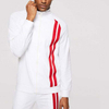 الساخنة للمسارات المسبقة للرجال 2019 zip up sweatshirt & pants contrast striepd أفضل ملابس للرجال