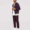 New Fashion Tracksuits Striped Trim Zip Fastening Men Track Suits