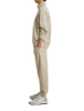 Wholesale Blank Fleece Jogger Suits OEM Plain Loose Casual 1/4 Zip Sweatshirts
