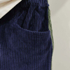 Mens Trouser Color Block Streetwera Pants Men Straight Leg Corduroy Pants