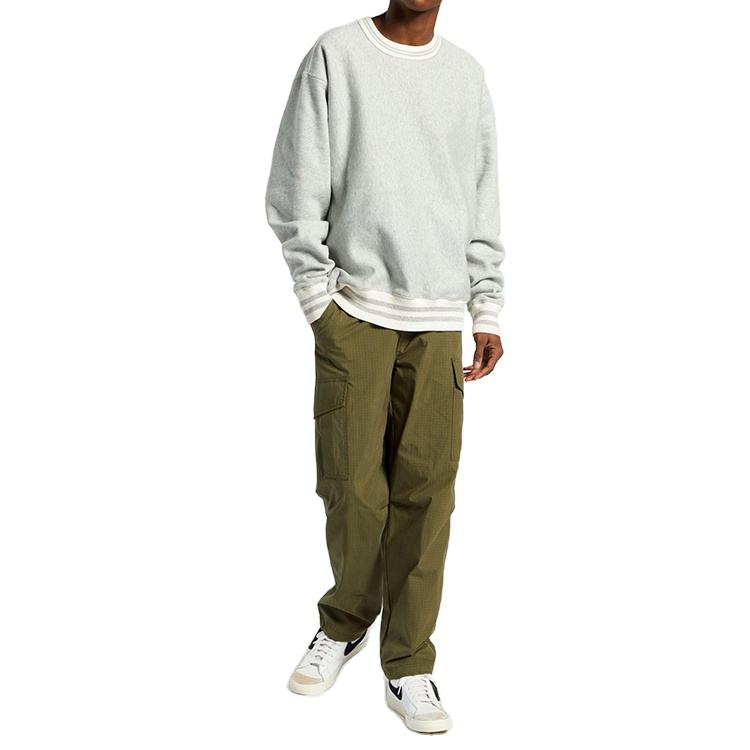 Wholesale Free Sample Long Sleeve 100% Cotton Men Crewneck Sweatshirts