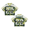 Men's Fashion Mesh Boxy Jersey Custom Oversized Cropped American Football Streetwear T-shirt