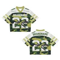 Men's Fashion Mesh Boxy Jersey Custom Oversized Cropped American Football Streetwear T-shirt