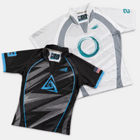 Customized Sublimated Polo Rugby Jersey V-Neck Stand-up Collar Graphic Printed Training Professional Competitions Rugby Jersey