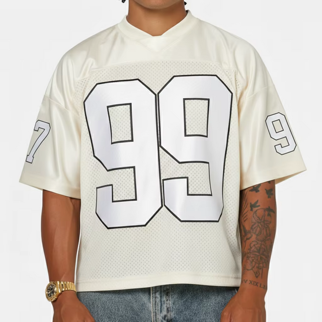 Streetwear Personalized Design Clothing Custom Sublimation Mesh Breathable Football Jersey T-shirts Camisetas De Hombre