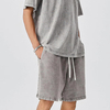 ODM Custom Logo Shorts Drawstring Acid Wash Vintage Plain French Terry Cotton Fleece Jogger Sports Mens Shorts