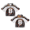 Men's Fashion Mesh Boxy Jersey Custom Oversized Cropped American Football Streetwear T-shirt
