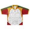 Design personalizzato con tubazioni color block T-shirt da calcio retr&ograve; streetwear Logo personalizzato Camicie da calcio oversize Camisas De Futbol