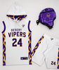 Custom Full Sublimation Print Compression American 7v7 Jersey Set Sleeveless Hoodie 7v7 Football Uniforms Manufacturer