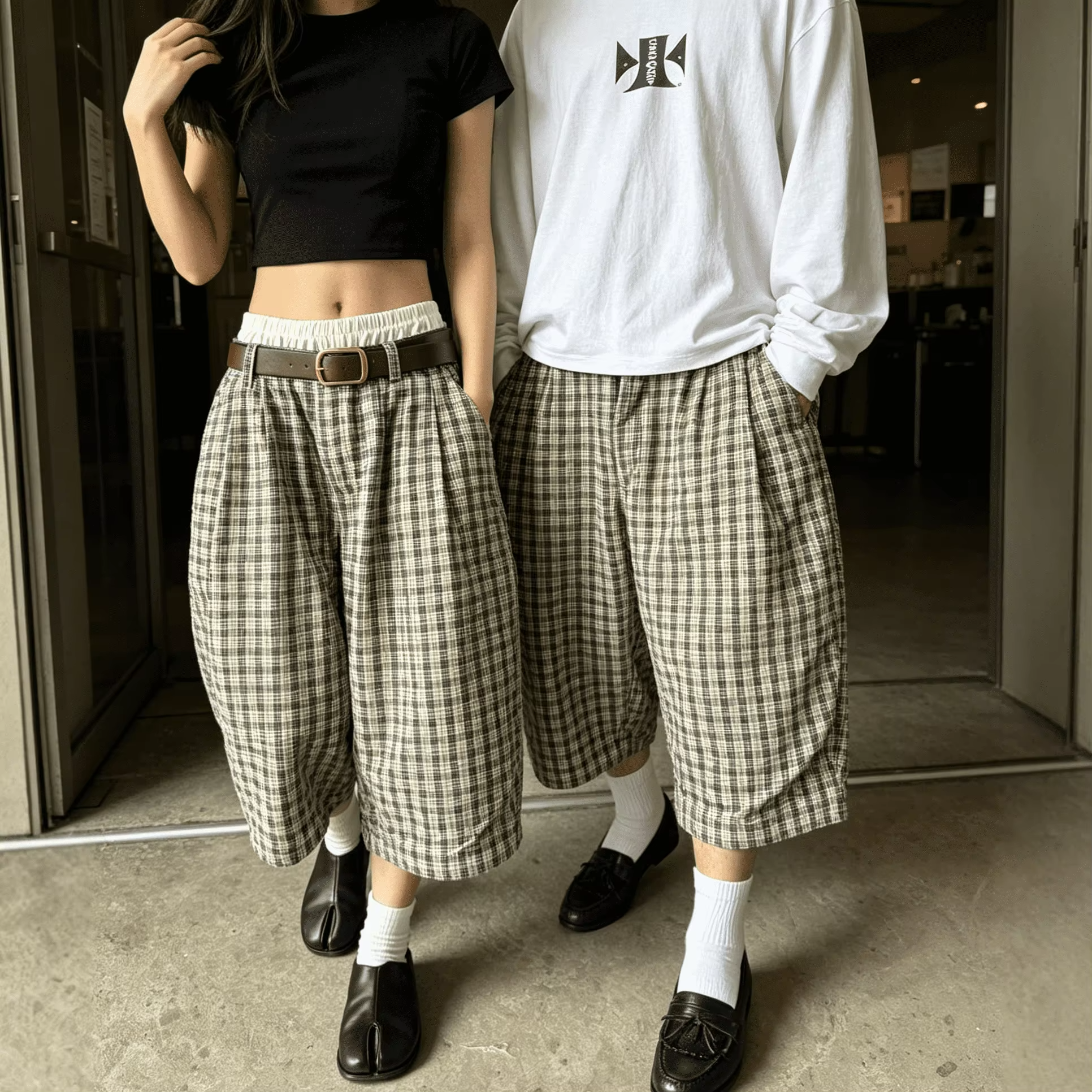 Custom Logo Mens Vintage Y2K Breathable Lined Elastic Drawstring Wide Leg Summer Streetwear Bermuda Shorts