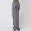 Custom New Style Knitted Streetwear Baggy Sweatpants Custom Logo Men Vintage Acid Washed Wide Leg Flare Sweatpants for Men