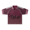 Design personalizzato con tubazioni color block T-shirt da calcio retr&ograve; streetwear Logo personalizzato Camicie da calcio oversize Camisas De Futbol
