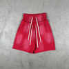 Wholesale Vintage West Coast Double Waistband Distressed Shorts Men's Heavyweight Loose Fit Casual Summer Shorts