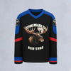Manufacturer Custom Streetwear Vintage Embroidery Logo Graphic Sublimation Brand Name Printed Ice Jersey Wholesale