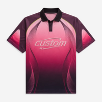 Clothing Manufacturer Custom Sublimation Printed Soccer Jersey Brand Letters 3D Embroidery Polo Collar Soccer T-shirts Wholesale
