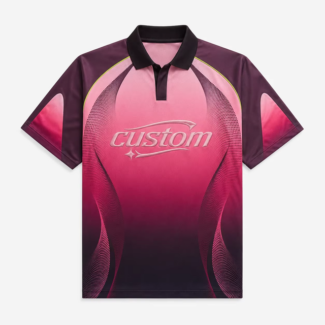 Clothing Manufacturer Custom Sublimation Printed Soccer Jersey Brand Letters 3D Embroidery Polo Collar Soccer T-shirts Wholesale