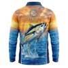 Polyester Fabric All Over Sublimation Print Performance Fishing Wear Custom Uv Upf 50 Protection Quick Dry Fishing T Shirt