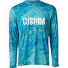 Sublimation Print Pockets Pfg Performance Vented Uv Protection Long Sleeve Custom Wholesale Upf50 Camo Fishing Shirts for Mens
