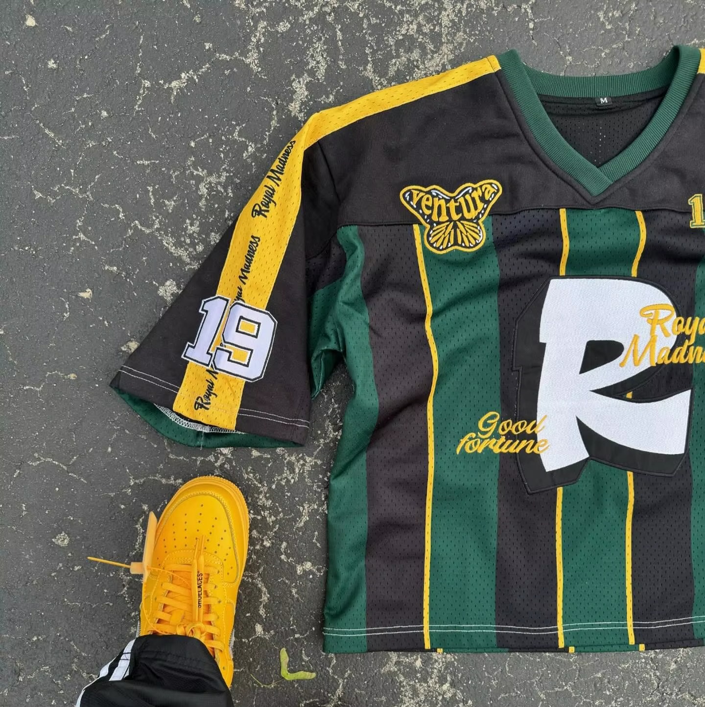 Custom Oversized Crop Boxy Sublimation Retro Streetwear Mesh Football Jersey