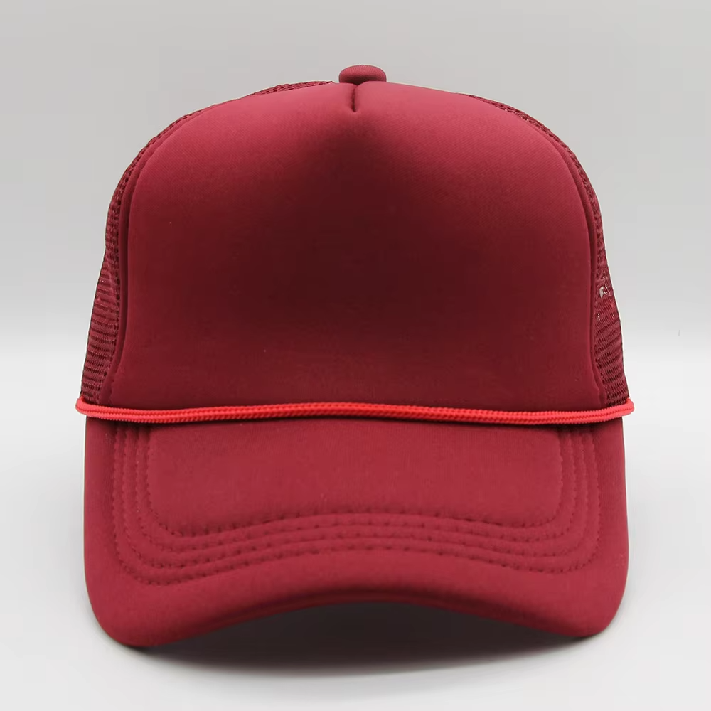Custom Blank Polyester Breathable Personnalisable Sublimation Caps Puff Printing Embroidery Foam Mesh Trucker Hat