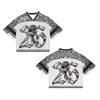 Men's Fashion Mesh Boxy Jersey Custom Oversized Cropped American Football Streetwear T-shirt
