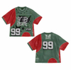 Custom Sublimation Men Cropped Boxy Retro Mesh Oversized American Football Jersey Supplier