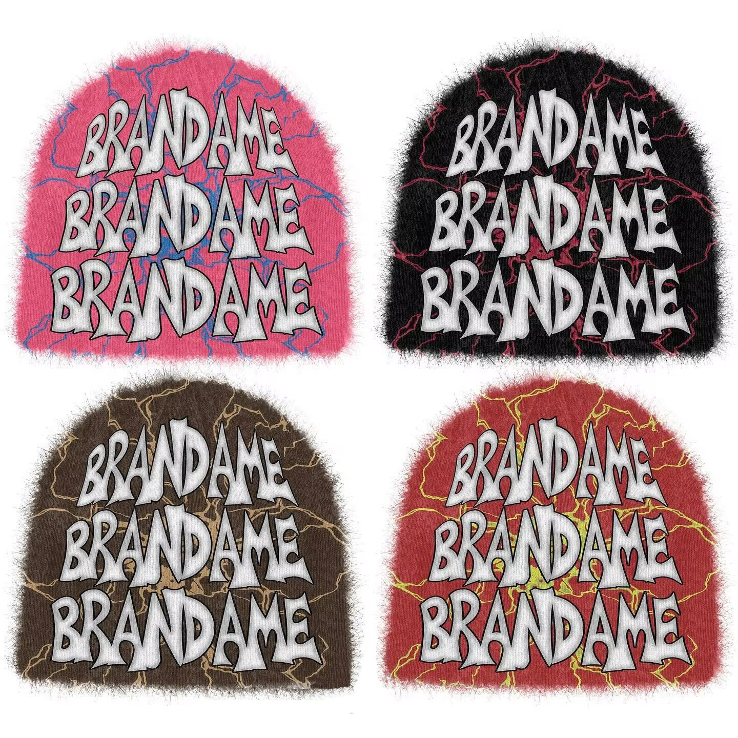 OEM Custom Unisex Leisure Winter 100% Cotton Whole Body Jacquard Woven Knit Graphic Beanie Hat