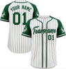 Customized Sports Event Clothing Baseball Jersey Shirt Breathable Quick Dry Button Fly Striped Print Baseball T-shirt Uniforms