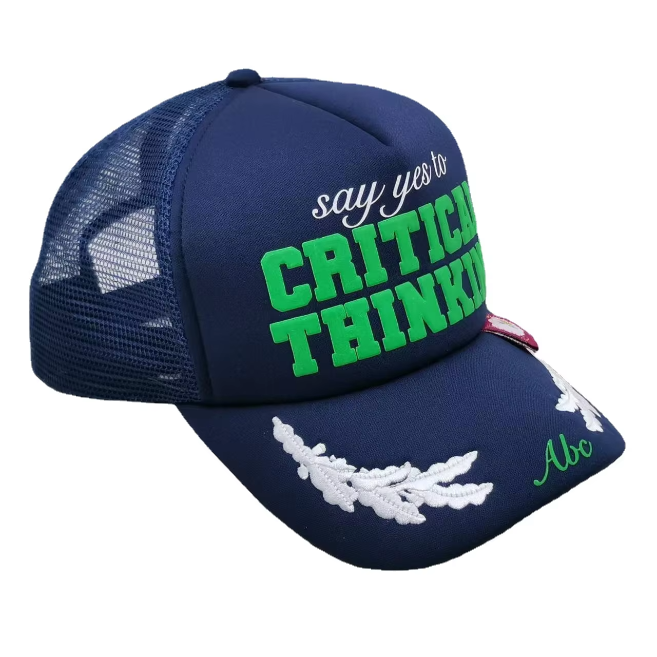 Custom Design 3d Embroidery Logo Panel High Premium Quality Snapback Hat Mens Foam Mesh Animal Trucker Hats