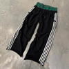 Custom Men's Casual Sweatpants French Terry Stripe Flare Baggy Sweatpants Double Waist High Hip Hop Embroidered Loose Pants
