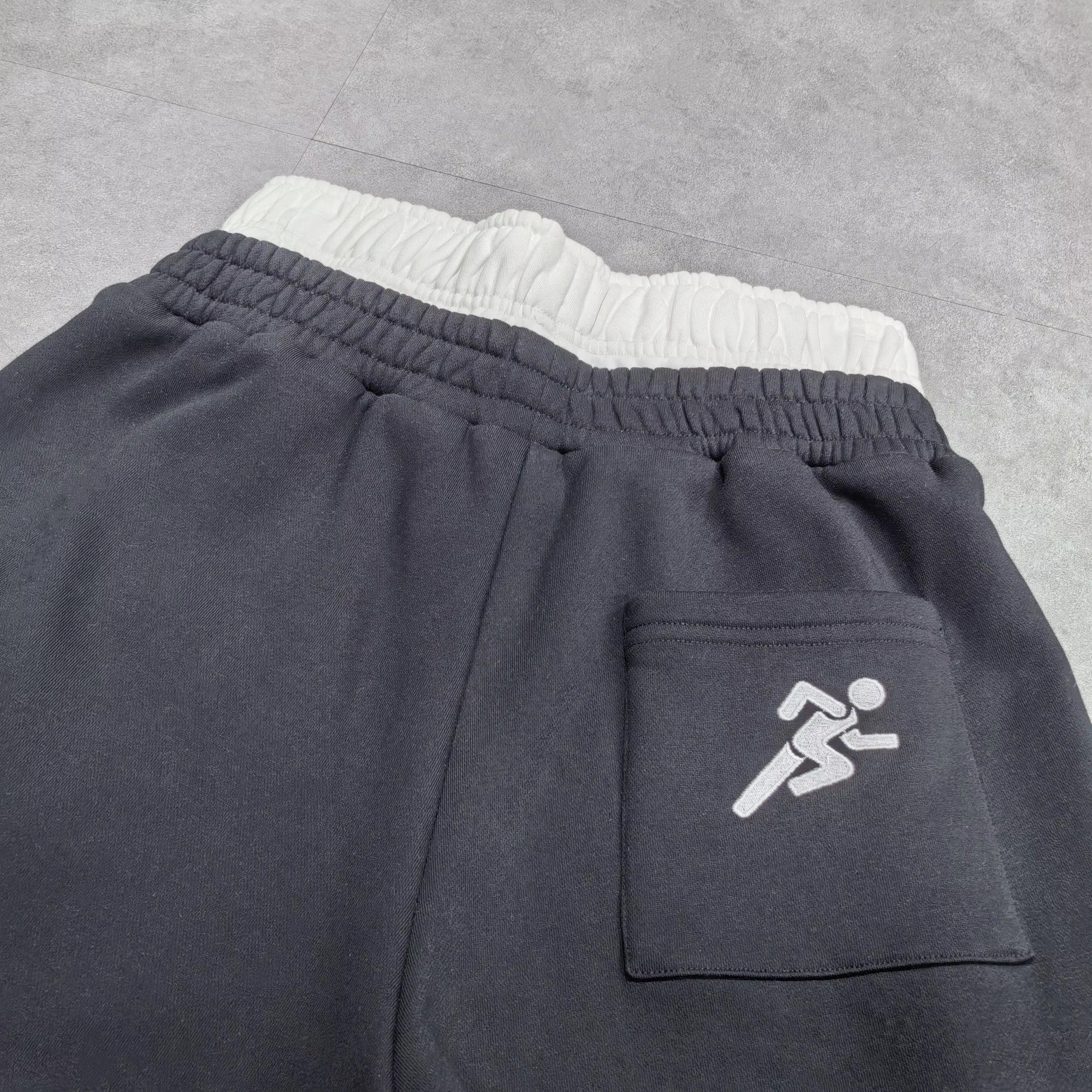 Men Baggy Heavyweight Flare Wide Leg Double Waist Sweatpants DTG Printing Embroidery Pants