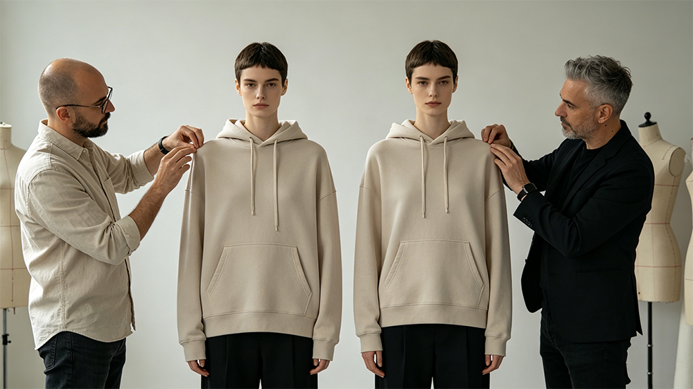 hoodie pattern development