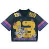 Custom Streetwear Cropped Graphic Oversized T-shirt Mesh Boxy American Football Jersey
