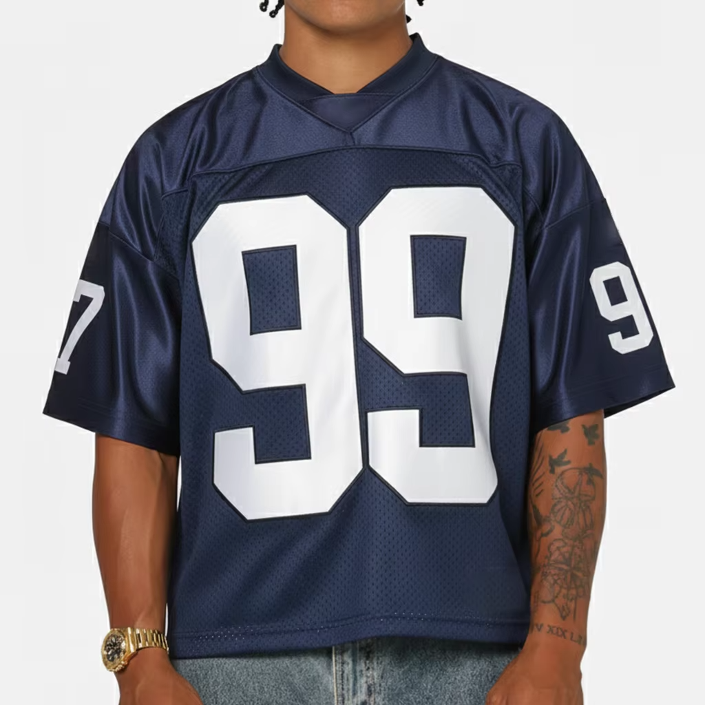 Streetwear Personalized Design Clothing Custom Sublimation Mesh Breathable Football Jersey T-shirts Camisetas De Hombre