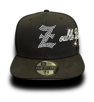 Custom Fashion Logo Rhinestone Hat Fitted Baseball Hats 3D Embroidered Flat Gorras Baseball Caps for Men