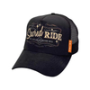 Custom High Quality Men Plain Foam 2 Stripes Side Striped Mesh Vintage 3d Embroidery Snapback Logo Trucker Hat