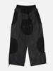 OEM Custom Logo Mens Casual Street Wear Practical Pockets Reflective Patchwork Cargo Pants Loose Trousers
